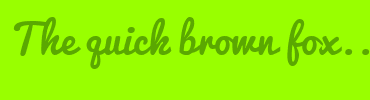 Image with Font Color 5AA801 and Background Color 99FF00